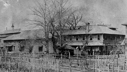 The beer brewery circa 1881 (from the archives of Hokkaido University)