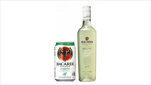 Left: BACARDI Mojito 350 mL can
(Launched in March 2012)
Right: BACARDI Classic Cocktails - Mojito 700 mL bottle
(Launched in April 2012)
