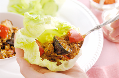 夏野菜のドライカレー