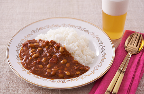 大豆とツナのレンジカレー