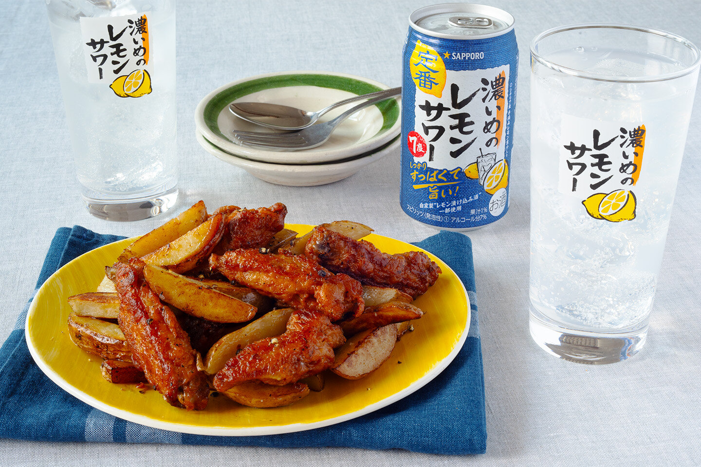 スパイシー!チキチキボーンとじゃがいものジャーマンポテト風