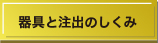 器具と注出のしくみ
