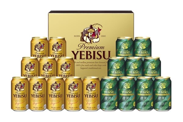 ヱビスビール缶350ml×10本、ヱビス クリエイティブブリュー 澄深し缶350ml×9本